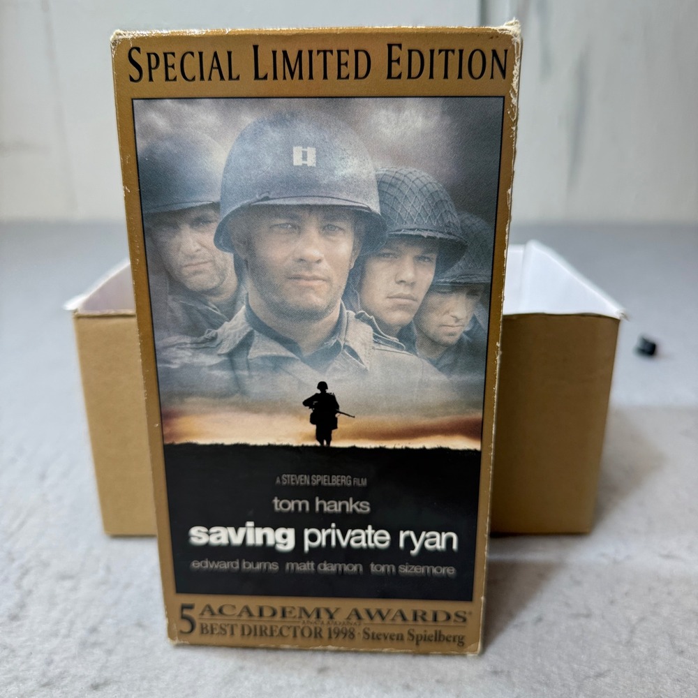 DreamWorks Saving Private Ryan VHS Adult OS Gold Good Special Limited Edition
